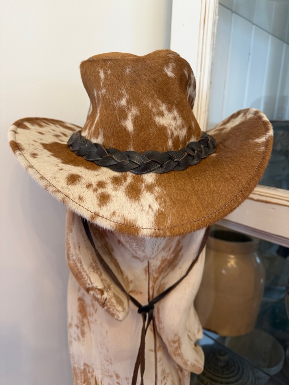 Cowhide Cowgirl Hat